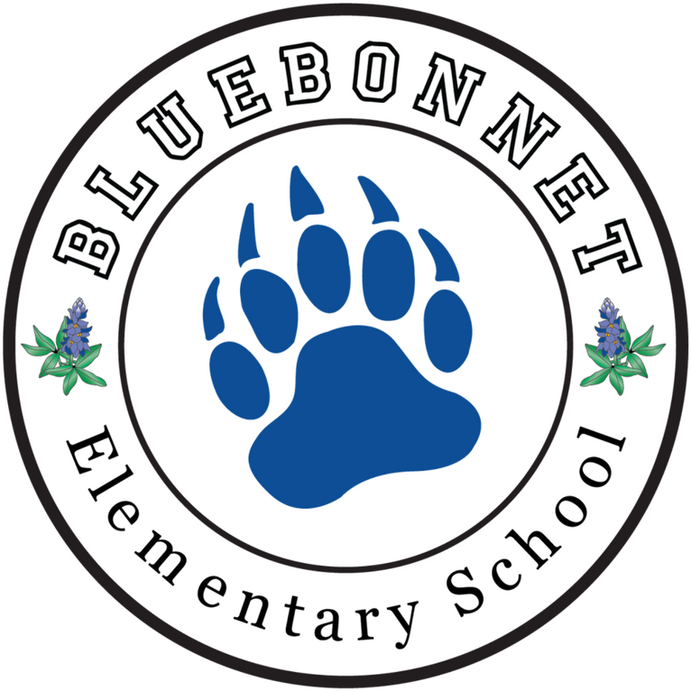 Bluebonnet Elementary School - Psja Bears (800x800), Png Download