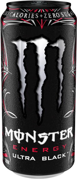 Monster Energy Ultra Black (1111x736), Png Download