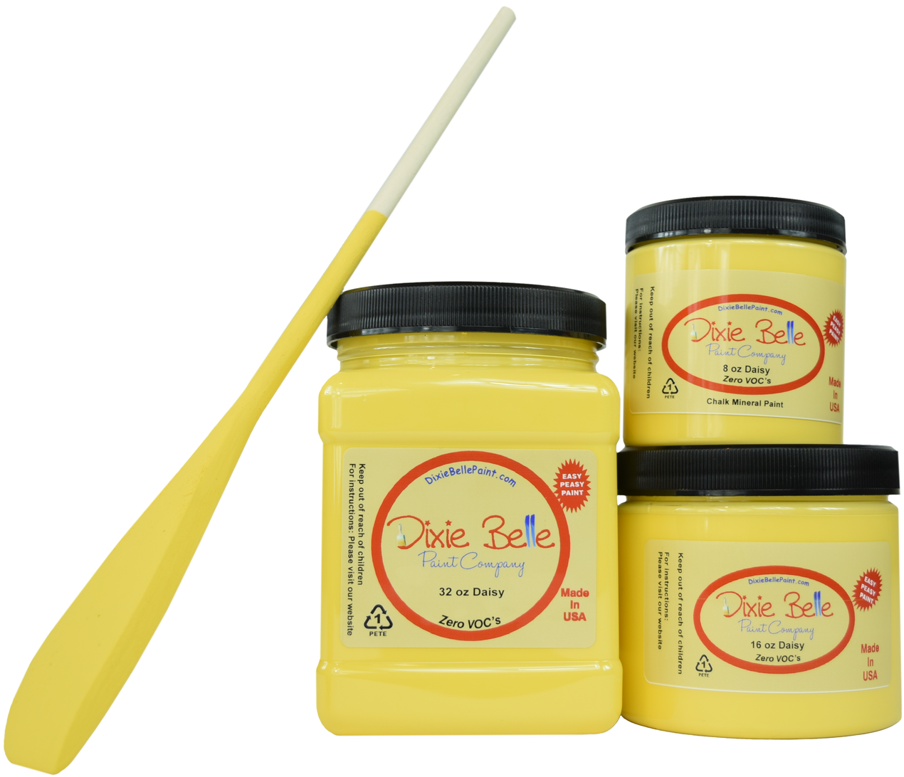 Daisy Chalk Mineral Paint Is A Bright Vibrant "sunshiney" - Dixie Belle Paint Company Chalk Finish Furniture Haint (1280x1280), Png Download