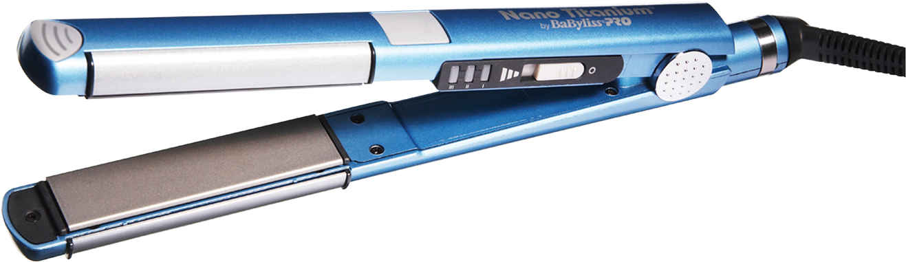 U-curl Flat Iron 1 Inch - Plancha Babyliss Pro Nano Titanium (1600x1600), Png Download