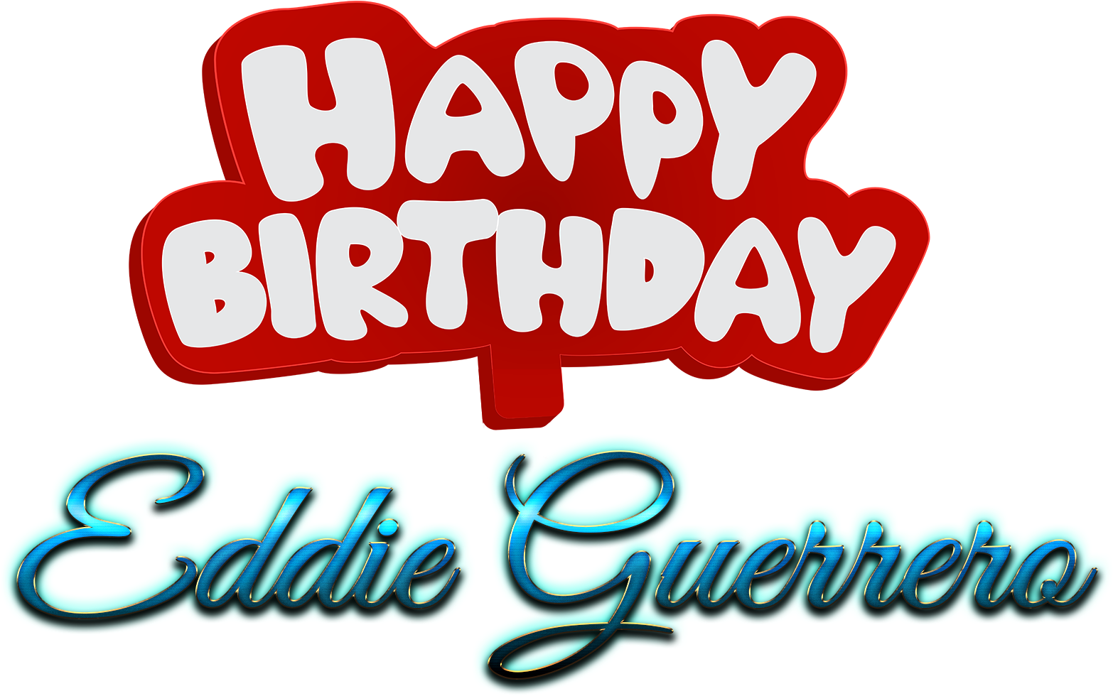 Eddie Guerrero Happy Birthday Name Logo - Happy Birthday Walid (1740x1052), Png Download