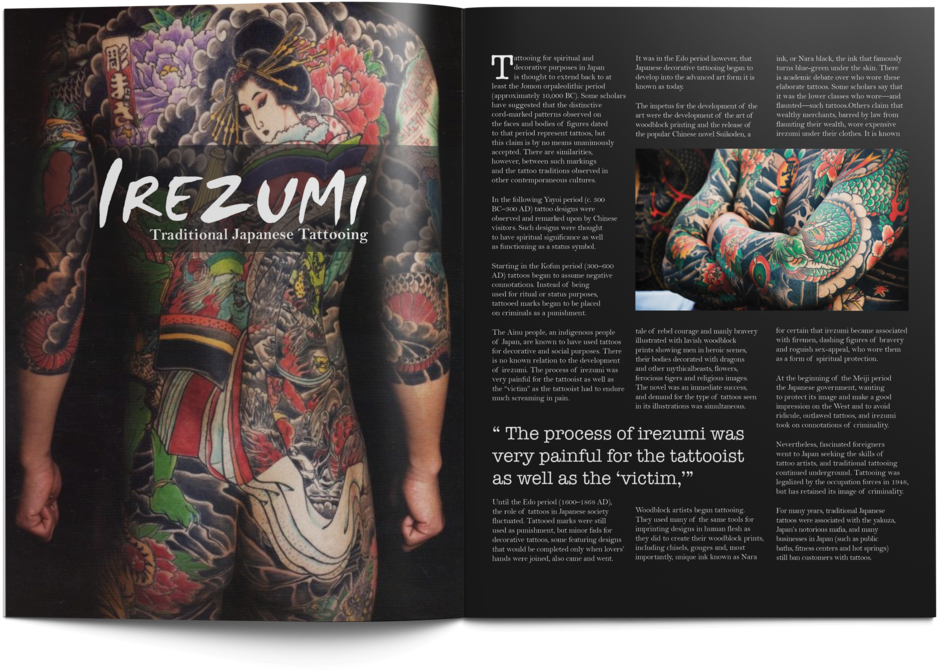 Irezumi Article - Magazine (1000x732), Png Download