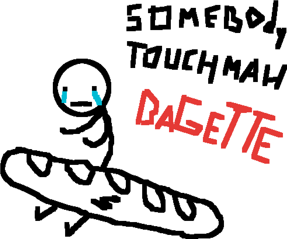 French Bread - Calligraphy (1000x1000), Png Download