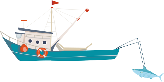 Boat - Fishing Net (553x277), Png Download
