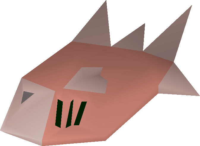 A Raw Bass Can Be Caught By Players With A Fishing - Raw Bass Runescape (673x493), Png Download