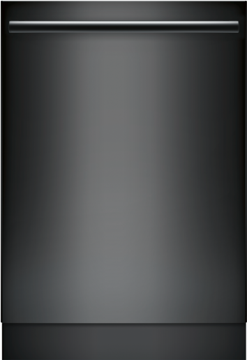 24" Bar Handle Dishwasher Shxm78w56n Black - Bosch Black Stainless (435x515), Png Download