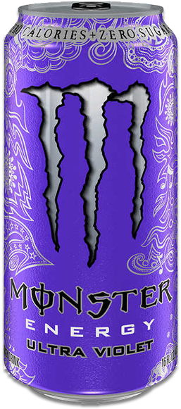 Monster Energy - Ultra Violet - Monster Energy Ultra Violet (300x599), Png Download