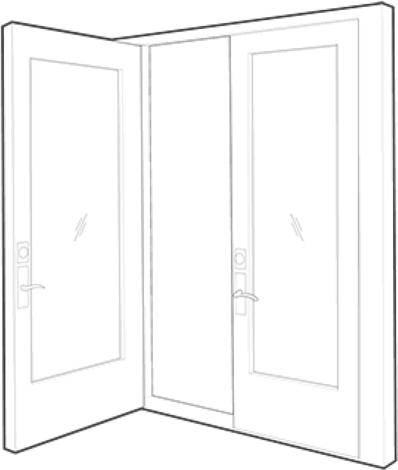 Double Swing Doors - Door (862x1024), Png Download
