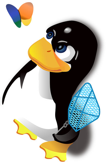 Penguin, Antarctica, Cold, Polar, Cartoon - Tux Linux (413x640), Png Download