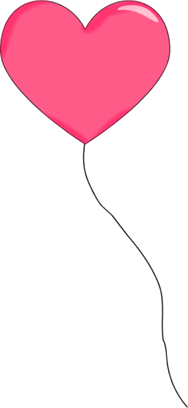 Heart Balloon Clip Art Heart Balloon Clipart - Heart Balloon Clip Art (275x595), Png Download