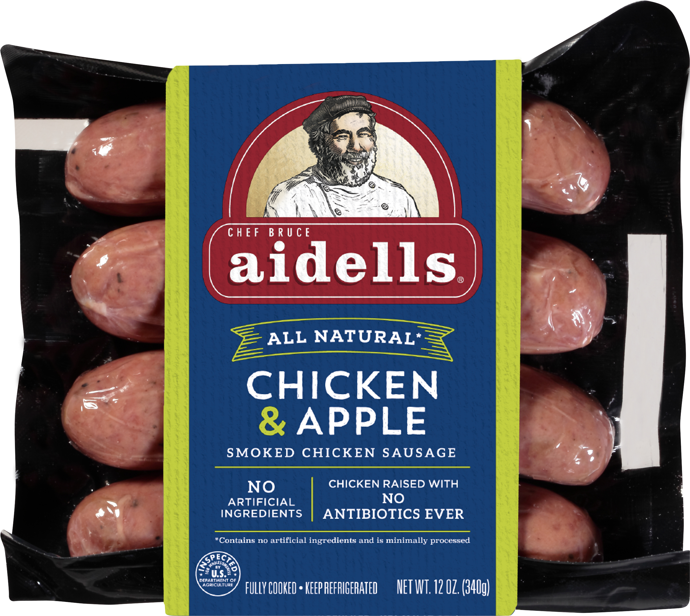 Aidells® Smoked Chicken Sausage, Chicken & Apple, 12 - Aidells Sausage (2400x2400), Png Download