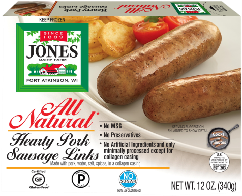 Pork Sausage Breakfast Links (635x390), Png Download