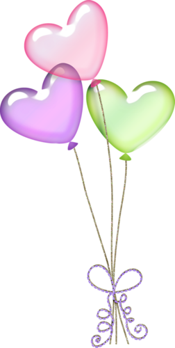 ○••°‿✿⁀balloons‿✿⁀°••○ - Balloon Heart Clip Art (252x500), Png Download