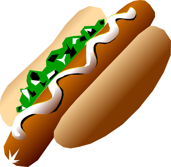Doggy 2 Clip Art - Hot Dog Clip Art (600x584), Png Download