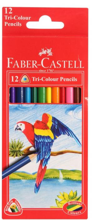 Faber Castell 12 Colour Pencils (500x700), Png Download