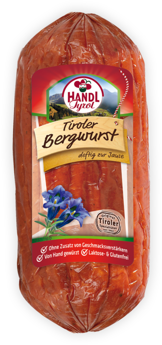 Tyrolean Mountain Sausage Cooked Cold Meat 250g Handl - Handl Tyrol (700x840), Png Download