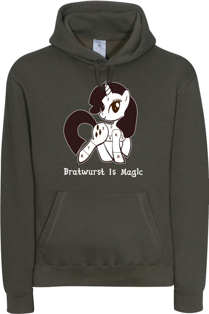 Bratwurst Is Magic Sweatshirt B&c Hooded - Hoodie (1044x1044), Png Download