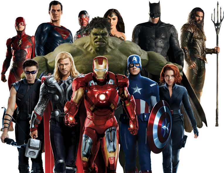 Superhero Abode - Justice League Superheroes 2017 (788x590), Png Download