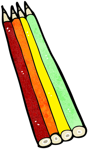 Pencils E S L Shares - Cartoon Pencils (500x500), Png Download