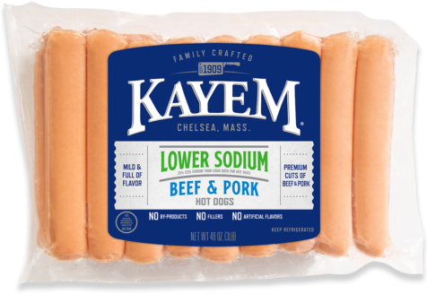 Kayem Frankfurters, Old Tyme, Natural Casing - 40 Oz (475x362), Png Download