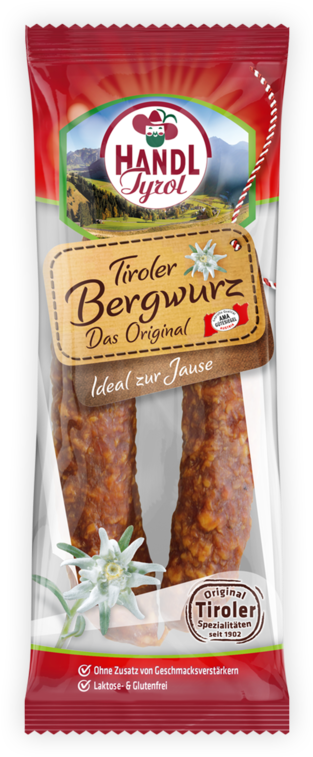 Ama Tyrolean Mountain Raw Sausage 1 Pair Handl Tyrol - Handl Tyrol Tiroler Kaminwurzerl Das Original, 100 (700x840), Png Download
