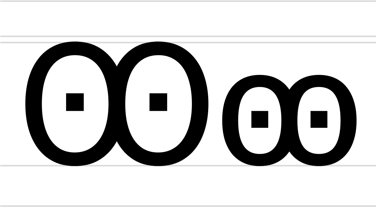 Double Monocular O (1200x709), Png Download
