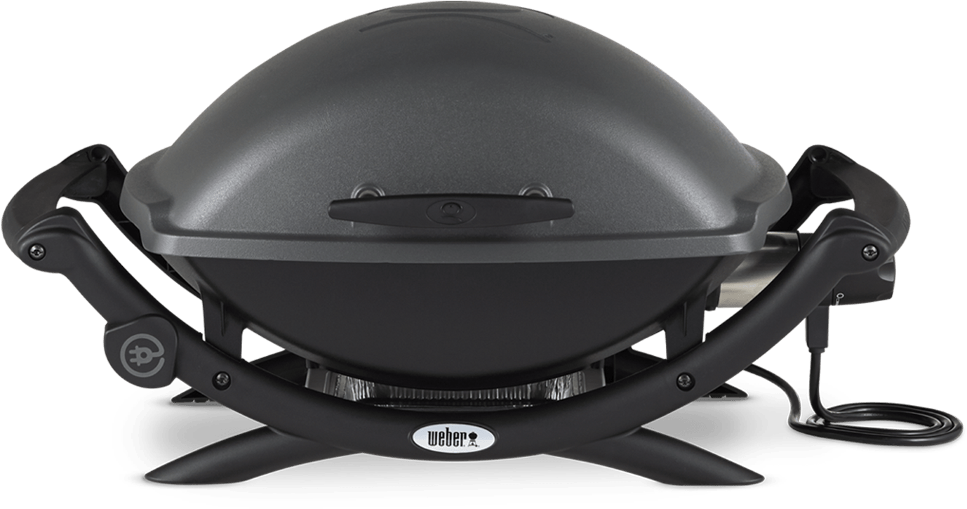 Weber® Q 2400 Electric Grill - Weber Q 2400 Dark Grey (1800x1800), Png Download