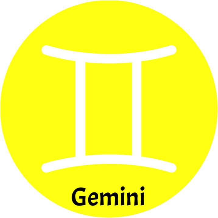 Gemini Zodiac Sign - Integral (1000x750), Png Download