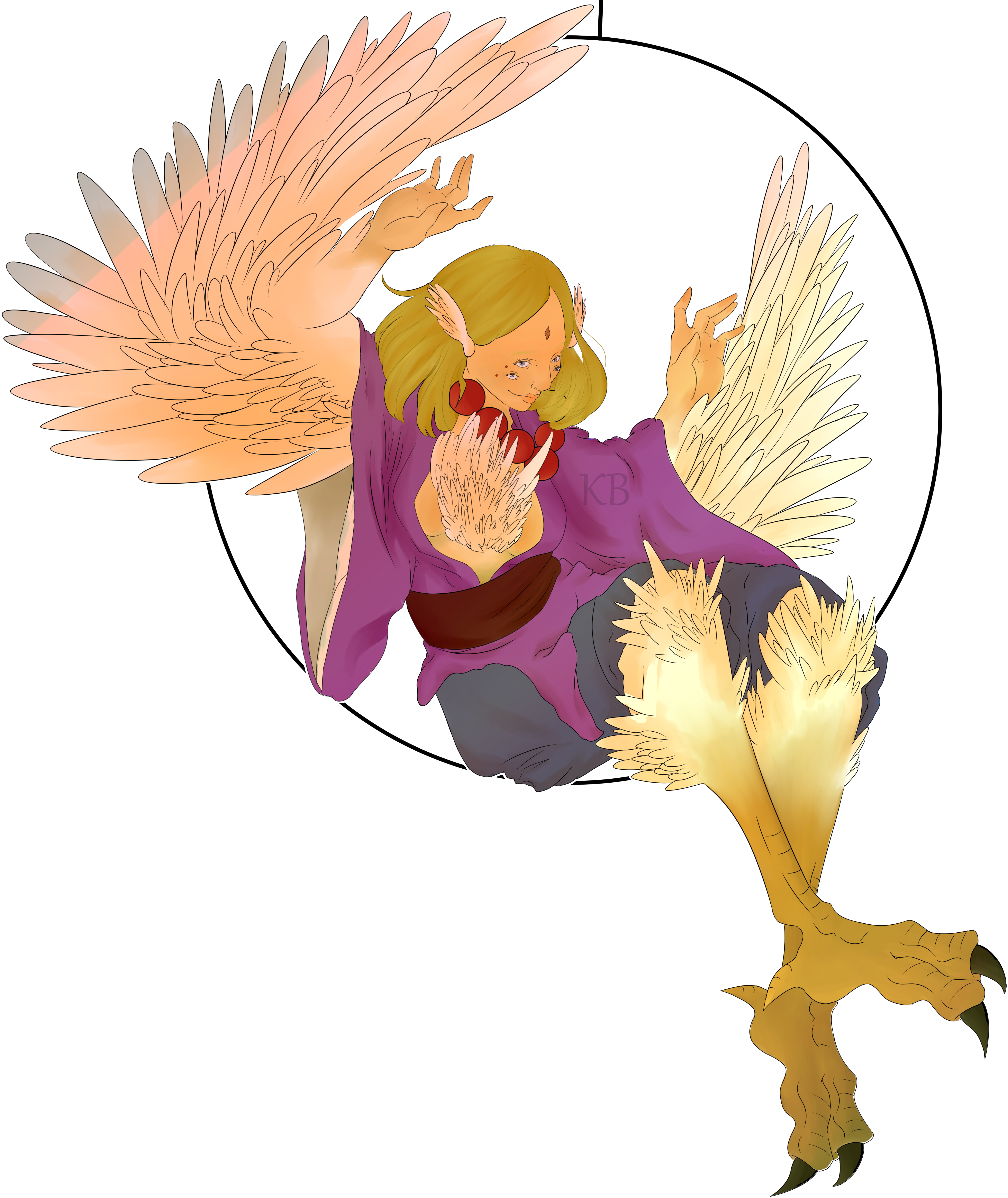 I'm Not A Furry I Just Dig Wings - Illustration (5070x5907), Png Download