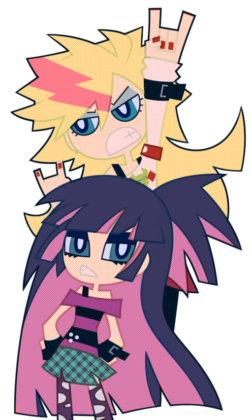 Panty N Stocking By Nekozneko-d50wtel - Panty & Stocking With Garterbelt (570x851), Png Download
