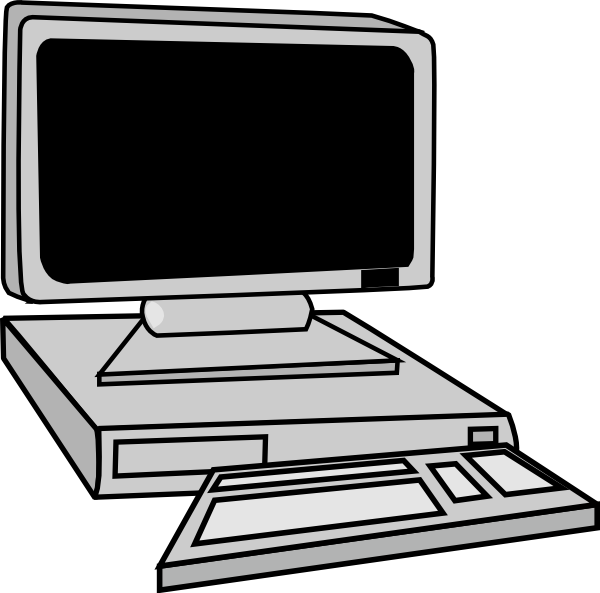 Broke Computer Clip Art At Clker - Animated Computer Png (600x593), Png Download