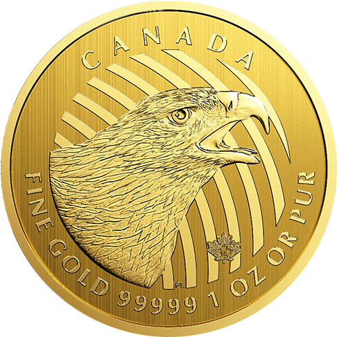 2018 Canadian Golden Eagle 1-oz - Canadian Gold Coins 1oz (500x500), Png Download