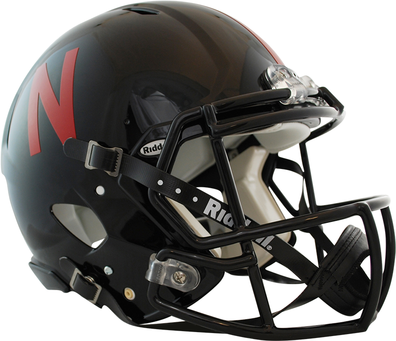 Mini Helmet Riddell Nebraska (900x812), Png Download