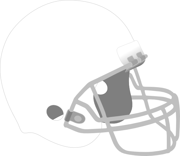 Football Helmet - White Football Helmet Clipart (600x519), Png Download