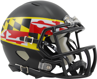 Maryland Terrapins Ncaa Speed Mini Helmet - 2017 Maryland Helmets Football (475x429), Png Download