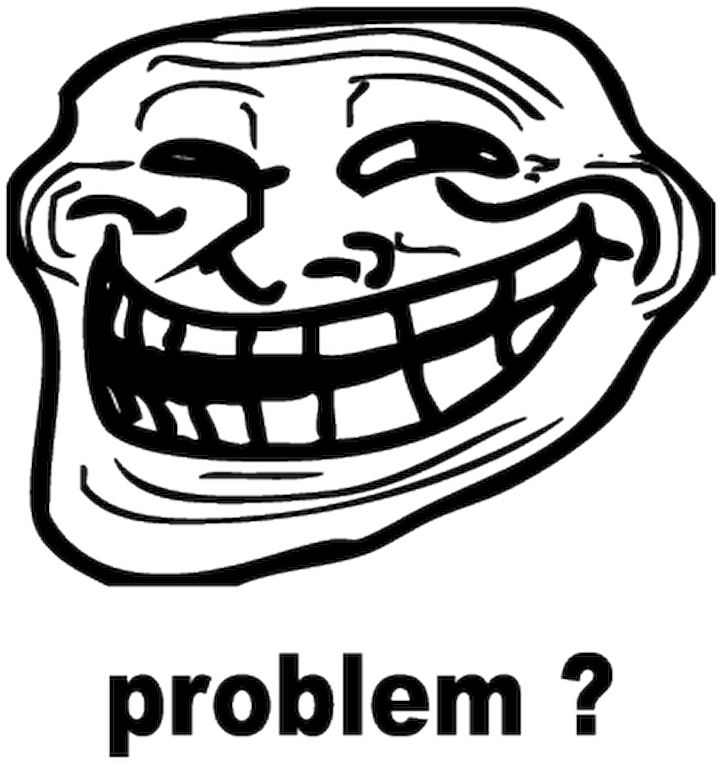 Troll Face Meme Problem T-shirt - Troll Face (800x800), Png Download