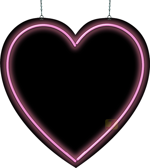 A Heart Neon Sign From Www - Neon (492x550), Png Download