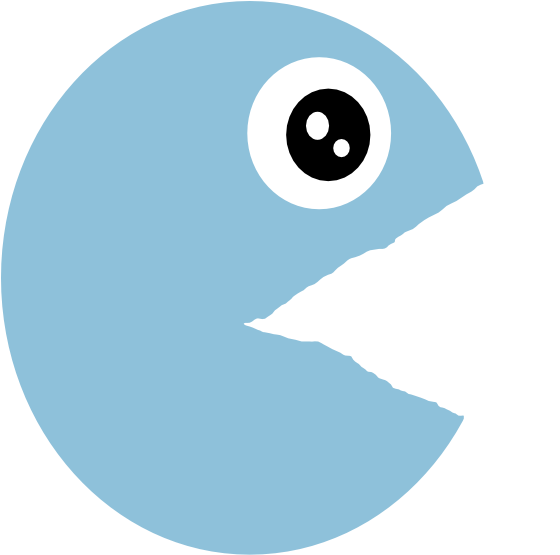 Pacman Open Mouth Clip Art - Pacman Open Mouth Png (600x595), Png Download