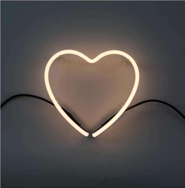 Seletti Neon Font Neon Lamp Shaped Cm - Nástěnná Neonová Písmena Neon Art ( Srdce ) (1200x720), Png Download