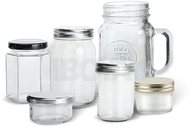Glass Jar - Glass (384x314), Png Download