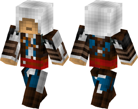 Assassin's Creed Black Flag Edward Kenway - Mcpe Assassin's Creed Skin (528x418), Png Download