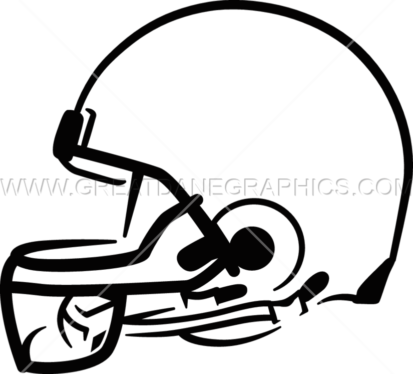 Side Football Helmet - Football Helmet From The Side (825x746), Png Download