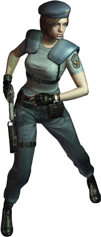 Jill Valentine - Jill Valentine Re1 Remake (359x800), Png Download