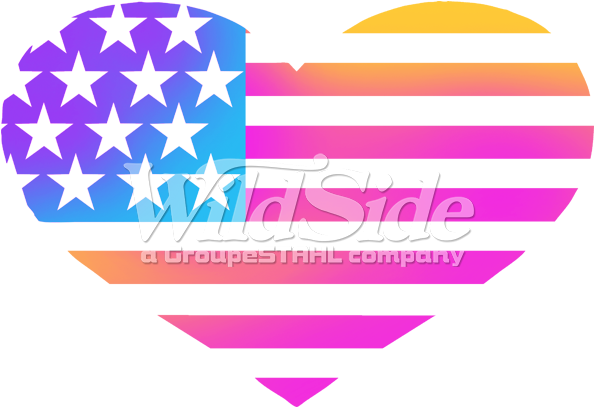 Heart Flag Neon Puff - Stock Illustration (675x675), Png Download