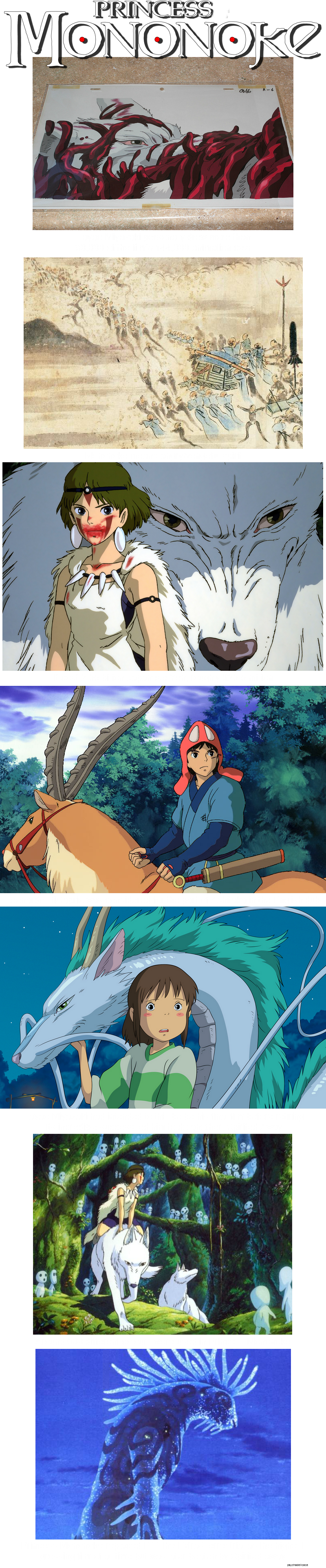 Princess Mononoke // Tags - Princess Mononoke (800x3850), Png Download