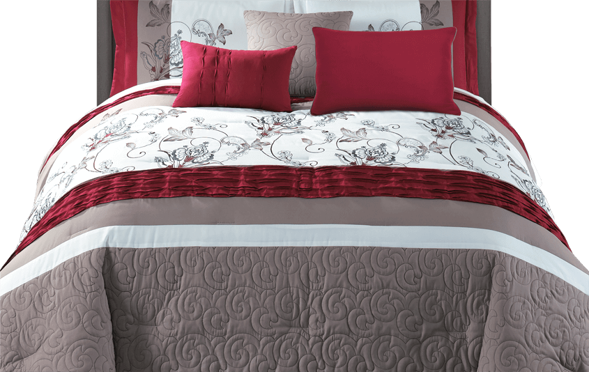 Belfort 7 Piece Comforter Set - Eloise 8pc King Comforter Set (845x534), Png Download