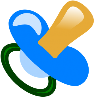 Vector Graphics - Pacifier (500x400), Png Download