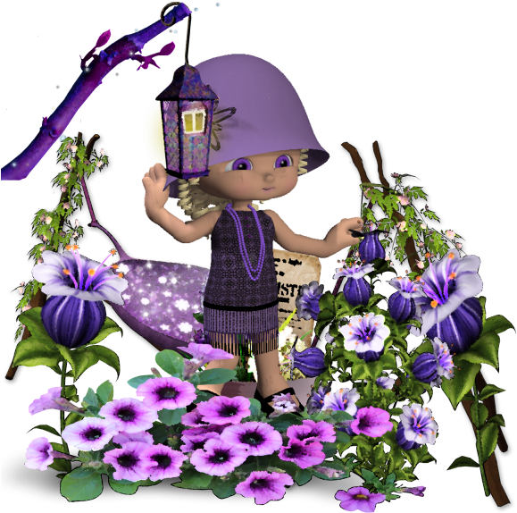 Gumdrop Flapper In Lilac - Bouquet (600x600), Png Download