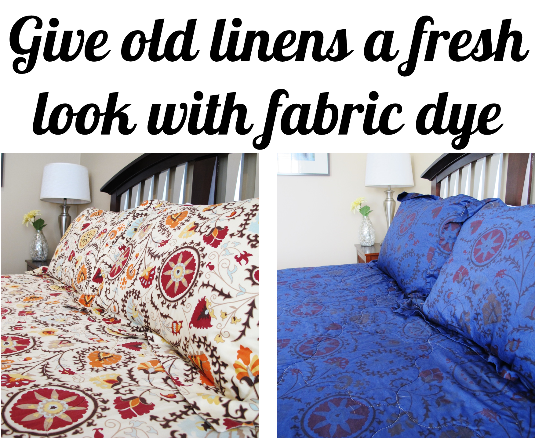 How To Overdye A Bedspread - Rit Dye On Patterned Fabric (1983x1487), Png Download