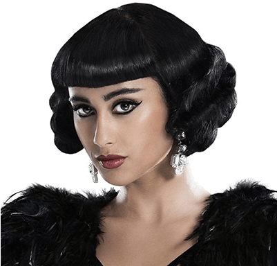 1920s Fashion For Women Was All About Getting Loose - Lace Wig (400x400), Png Download